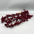 Flocked Burgundy Ball Garland