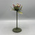 Painted Holly Leaf Taper Holder