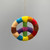 Handmade Wool Peace Sign Ornament