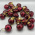 Burgundy Mercury Glass Ball Garland
