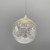 Glass Ball w/Crystal Icicles Ornament