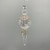 Glass Finial w/Crystal Icicles Ornament