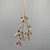 Gold Mistletoe Ornament w/Red Beads