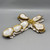 Large Handmade Double Layer Oyster Shell Cross