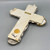 Large Handmade Double Layer Oyster Shell Cross