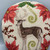 Deer & Botanicals Round Pillow