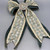 Oversized Velvet & Jacquard Bow w/Jewels