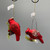 Mercury Glass Cardinal Ornament
