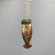 Glass Owl Ornament w/Holly Crown