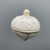 White Jeweled Fabric Ornament