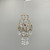 Crystals & Metal Chandelier Ornament