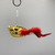 Red & Black Glass Bird Ornament