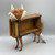 Recycled Metal Fox w/Wooden Brick Mold