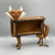 Recycled Metal Fox w/Wooden Brick Mold