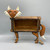 Recycled Metal Fox w/Wooden Brick Mold