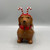 Christmas Dachshund Planter w/Headband