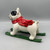 Christmas Skiing Dog Planter