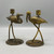 Antique Brass Shorebird Taper Holder