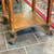 Antique Tiger Oak Table with Clawfoot Feet