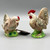 Pair of Vintage Ceramic Decorative Chickens