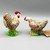 Pair of Vintage Ceramic Decorative Chickens