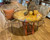 Hand-Painted Paisley Drop Leaf Round Table