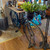 Metal Reclaimed Bicycle Bar / Table with Reclaimed Wood