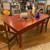 Antique Chipped Red Farm Table