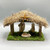 Hand Painted Oyster Shell Nativity with Creche