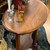 Vintage Wood Oval End Table