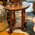 Vintage Wood Oval End Table
