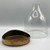 Glass Cloche w/Metal Tray