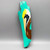 Hand Painted Palm Bark - Teal Pelican