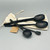 Black Aluminum Spoons