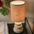 Bleached Mango Wood Lamp w/Jute Shade