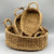 Oval Natural Woven Seagrass Basket with Handles