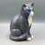 Vintage Porcelain Gray Cat, Portugal