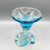 Turquoise Blown Glass Martini Vase