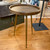 Iron & Wood Round Tray Table
