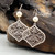 Silver & Pearl Filigree Earrings