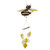 Honey Bee Recycled Oil Drum Wind Chime