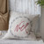 Noel Embroidered Linen Pillow