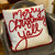 Merry Christmas Y'all Pillow w/Pom Poms