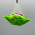 Hand Painted Crab Shell Grinch Ornament