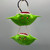 Hand Painted Crab Shell Grinch Ornament