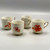 4 Herend Demitasse Cups Bouquet Rust, Made in Hungary