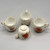 4 Herend Demitasse Cups Bouquet Rust, Made in Hungary