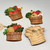 Sexton 1976 Fruit & Veggie Basket Wall Decor, Set of 4