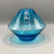 Vintage Turquoise Blown Glass Vase