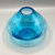 Vintage Turquoise Blown Glass Vase